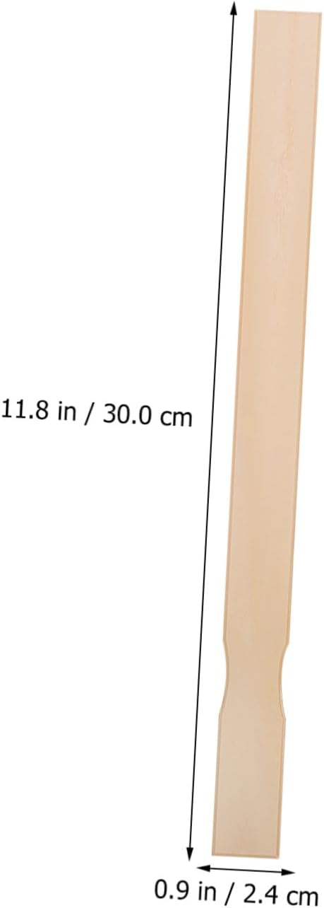 DOITOOL 25Pcs Wooden Stir Sticks for Crafts Smooth Mixing Sticks Durable Reusable Paint Stirring Tools Comfortable Hold for Easy Craft Projects and Painting