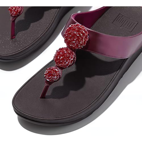 Image of FitFlop Women's, Fino Beaded Button Sandal