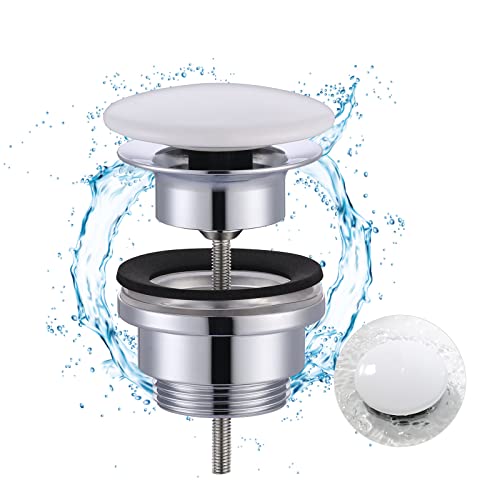 iVIGA Universal Sink Plug Drain Stopper Fitting with Overflow