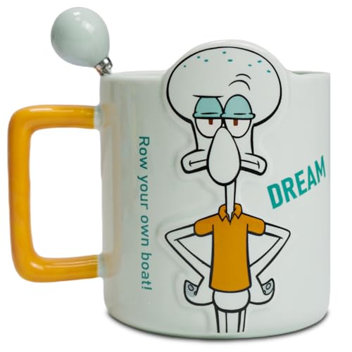LUCYLANKER Lustige Oktopus Kaffeetasse, Personalisierte Oktopus Becher, 3D Tier Tasse, Süße Krake Becher, Geburtstagsgeschenk für Männer, Frauen, Freunde, Tierliebhaber, 400ML (Oktopus 2)