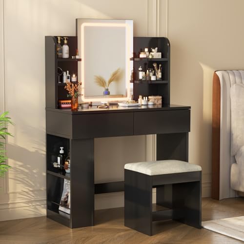 Devoko Tocador de Maquillaje con Taburete