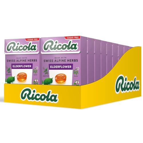 Ricola Sugar Free Elderflower Flv Candy Box 20 Pack miniatura 5
