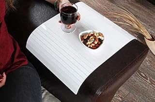 Full Slatted Acrylic White 30cmx40cm Sofa tray, sofa table, arm table,couch tray, wooden tray,wood tray,
