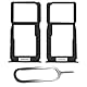 IS-TECK SIM-Kartenhalter Ersatz SIM-Tray Kompatibel mit Huawei P30 Lite/New Edition inklusive SIM-Nadel SIM-Kartensteckplatz (Schwarz)