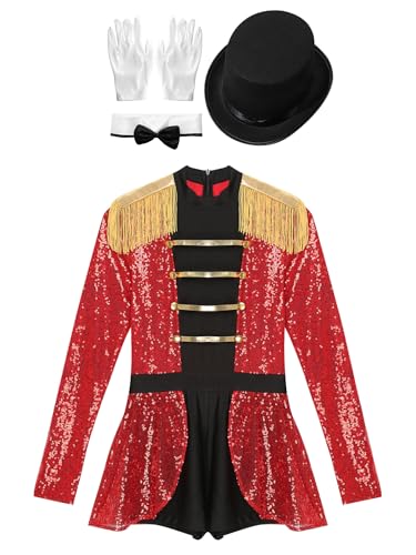 Costume cirque pour dames avec paillettes et franges - 3