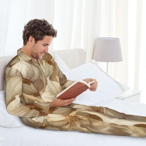 Pyjama imprimé ail ensemble polyester léger et chaud à manches longues