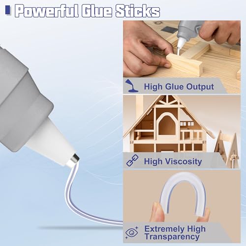 Image of Hot Glue Gun, Hot Glue Gun, Fast Preheating, Hot Glue Gun with 20 Glue Sticks, Hot Glue Gun, Hot Glue Gun, Full Size for Making