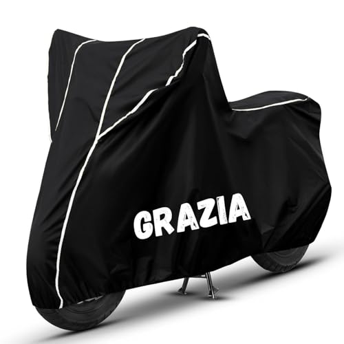 Image of Bike Cover for Grazia 100% Waterproof, Dustproof & Scratch Resistant| Fully Bottom Elastic UV Resistant Heavy Duty Body Cover | All Weather Outdoor Use