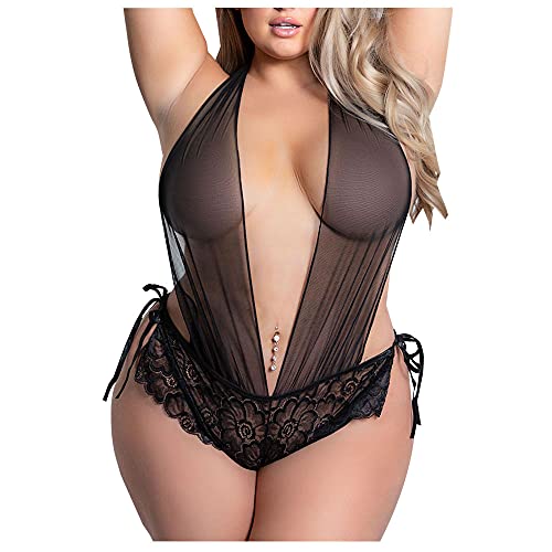 Sous-vêtements en dentelle transparente homme avec dos nu et motifs évidés