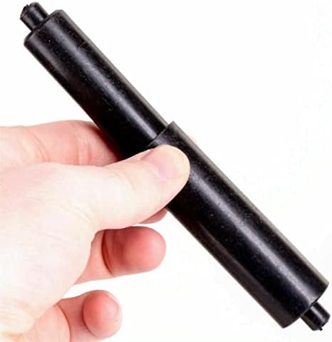 Bargain4u 1x Black Bathroom Toilet Roll Holder Spring Loaded Replacement Spindle Insert