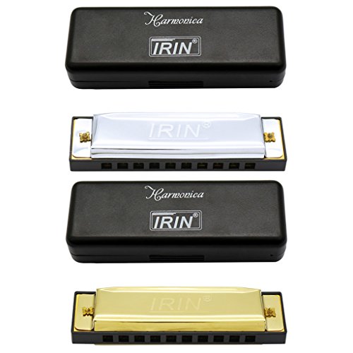 JIKALS Key of c Diatonic Harmonica en Acier Inoxydable 10 Trou de la corba jiangzhongpeng - Les Beatles, Paul McCartney, John Lennon, RIngo Starr, George Harrison JIKALS Key of c Diatonic Harmonica en Acier Inoxydable 10 Trou de la corba jiangzhongpeng