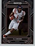 2023 Panini Prizm Draft Picks #134 A.J. Brown Ole Miss Rebels RC Rookie Card Official NCAA Football Card in Raw (NM or Better) Condition