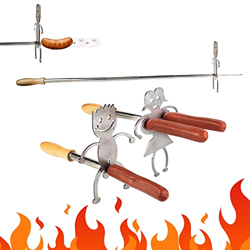 Set de 2 Pinchos telescópicos para BBQ 30 pulgadas miniatura 1