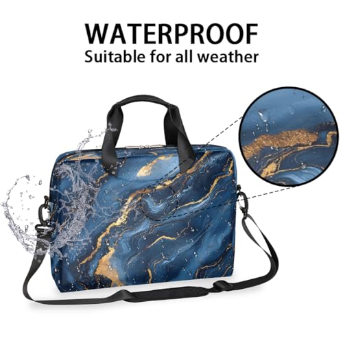 Maletín para portátil 16" azul oscuro impermeable miniatura 3