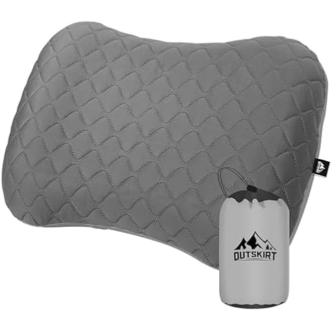 OUTSKIRT Inflatable Camping Pillow, 2-in-1 Travel Pillows Cover