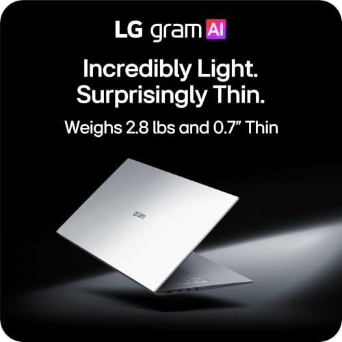 Image of LG gram 15-inch Thin and Lightweight Dual AI Touchscreen Laptop Computer, Windows 11 Home, Copilot+ PC, Powered by AMD Ryzen AI 7 450 Processor, 16GB RAM, 512GB SSD - Essence Silver