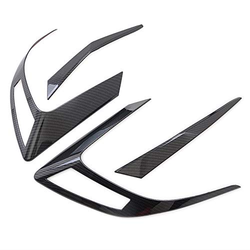 Kadore Carbon Fiber Color Rear Tail Light Eyebrow Cover Trim For Honda Civic 2016-2020 2021 Sedan 10Th Gen 4-Pc #TOP6