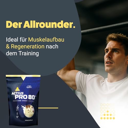 Inkospor Active Pro 80 Protein Shake mit Stracciatella-Geschmack, 500 g