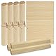 MIJOMA Bambus Platzmatten Set | 4 Stück 30x45cm | Platzdeckchen Tischsets | Robust, Pflegeleicht & Aufrollbar (Naturfarben)