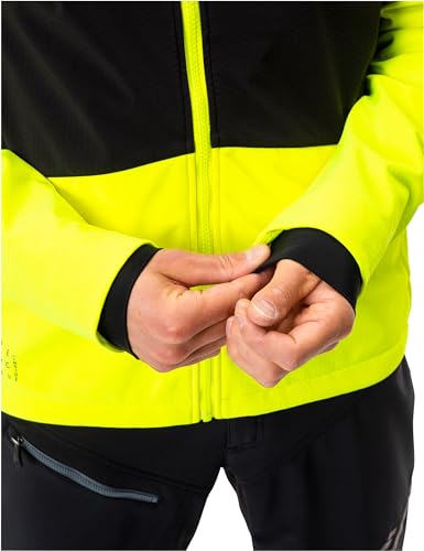 VAUDE Virt Softshelljacke Herren Fahrrad winddicht, Neon Yellow, Gr. S – Ansicht 4