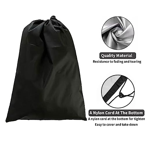 Lawn Mower Cover Tarpaulin Cover Waterproof 420D Oxford with Pull Cord Push Lawn Mower Protective Cover for Lawn Tractor Dust Protection Weather Protection Cover UV Resistant - Image 3