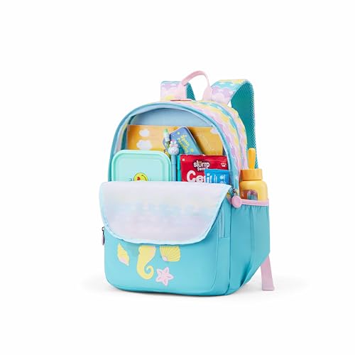 Image of American Tourister Lush | 26 Ltrs | 2 Compartments | Bottle Pocket | Ergonomic Padded Back Panel & Shoulder Straps | Kids Backpack | 1 Year International Warranty | Sea Mint