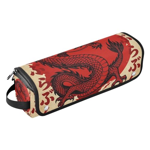 Organizador de herramientas para cabello 2 en 1 con tapete resistente al calor removible, estuche doble para planchas, rizadores y secadores, ideal para viajes
