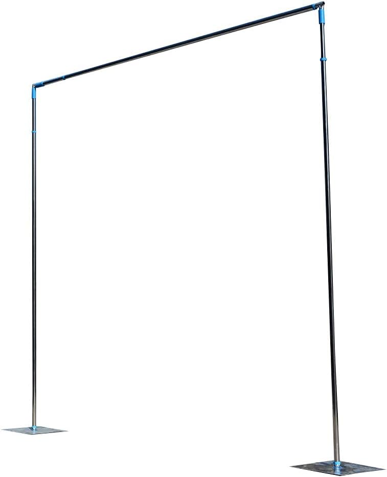 Professional Backdrop Stand Pipe Kit,10'x10' Heavy Duty Background Support System Curtain Frame Telescopic with Steel Base for Wedding Party Photography Trade Show Display