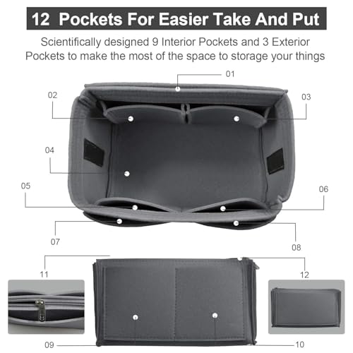 Image of Purse Organizer Insert, Handbag & Tote Organizer, Bag in Bag, Perfect for Speedy Neverfull and More