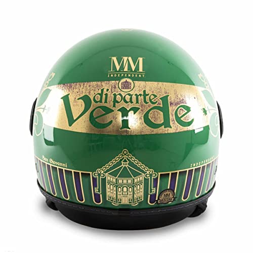 Casque jet de football historique vert or revivez la légende du football classique