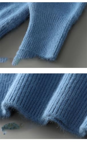 Men's Stand Collar Half-Breasted Warm Knitted Sweater3