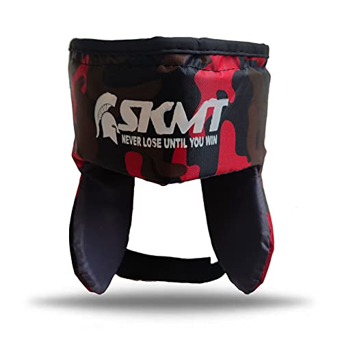 Image of SKMT Never Lose Until You Win Kids Boxing Kit with Filled Punching Bag, Gloves and Headgear, Age 7-13 Years (Red Army)