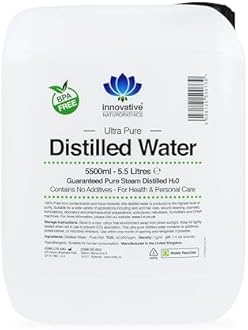Innovative Naturopathics Distilled Water - 5.5 Litres - Ultra Pure Water