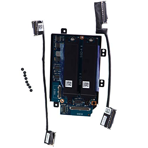 Deal4GO SATA Interposer Board D3P25 LS-J106P to NVMe M.2 SSD Hard Drive SSD-3 & SSD-4 w/ 2.5" HDD Bracket R24Y6 for Dell Alienware Area-51m R2