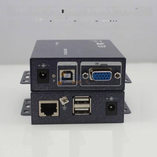 KVM UTP Extender VGA + USB keyboard Mouse + Power ON/OFF 200 Meters by RJ45 CAT5/5e/6 Ajustable Anti-lighting HD 1080P