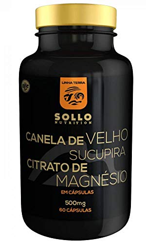 Canela de Velho, Sucupira e Citrato de Magnésio - 60 Cápsulas