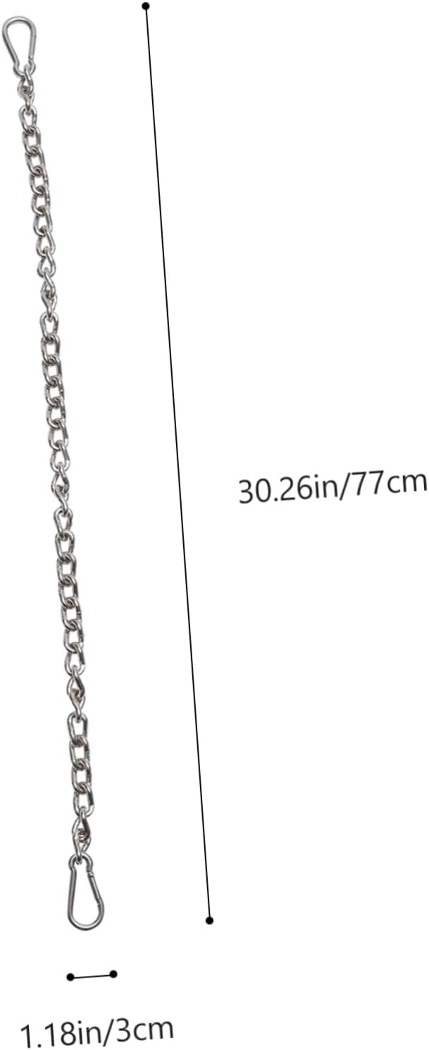 SUPVOX 2pcs Swing Hanging Straps Iron Extension Chain Swing Strap Kit for Tree Hammock