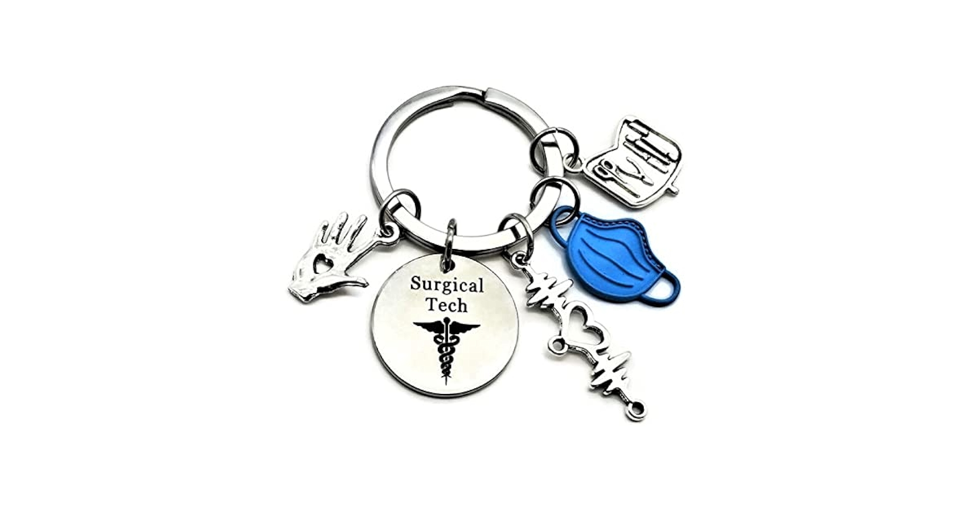 小物 surgery key charm Amazon.com: BEKECH Surgical Technologist Gift Surgical Tech