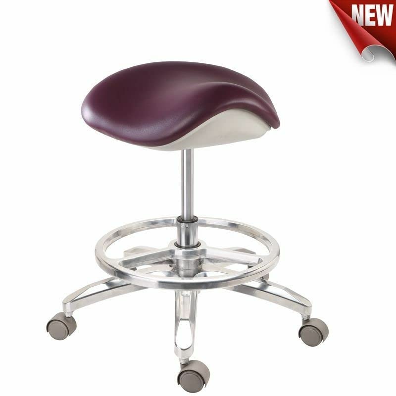 DOC.ROYAL Luxury PU Dental Mobile Saddle Chair DRS' Doctor Stool Surgery Height Adjustable