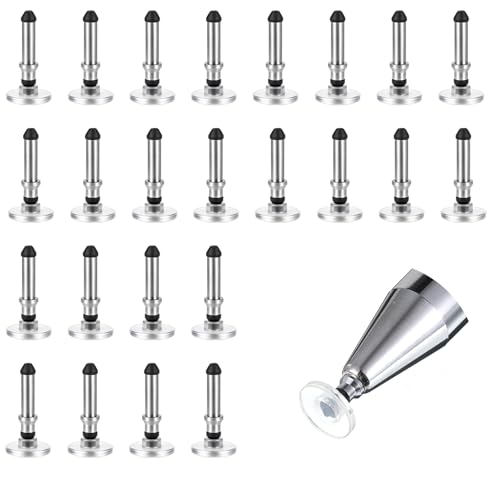 24 Pcs Stylus Tips Replacement Tips Only, Stylus Pen Tip Replacement High Precision Replaceable Pen Disc Tops Universal Round Shape Penpoint for Mobile Phones and Tablet PC Touch Screen Devices