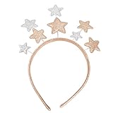 diademas estrellas doradas ⭐ Te hará más llamativo: el aro para el cabello te ayudará a manejar tu cabello y a mantenerlo en su lugar, el diseño clásico puede combinar con diferentes estilos de vestidos.