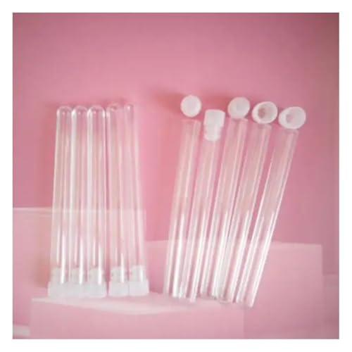 Tubes en plastique transparent pour échantillons pour stopper les fuites avec bouchon à vis blanc
