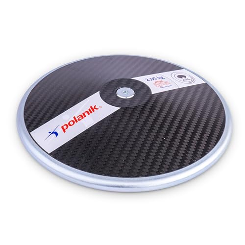 Polanik Discus CCD19 - Carbon Competition Discus - with Center Plates | 2.00 kg | WA Certified - I-20-1007 | 74% Rim Weight