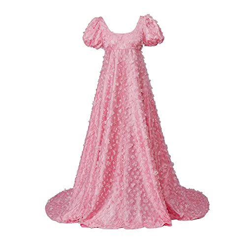 Daphne Regency Women's Blue Lace Dress Pink-XS