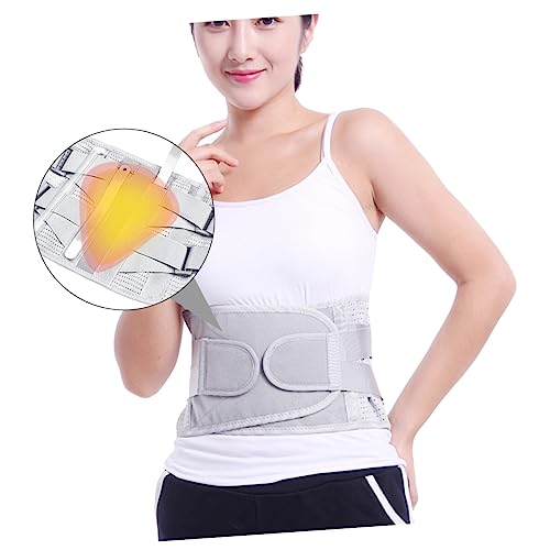 Faja lumbar ajustable gris talla S con soporte de acero miniatura 6