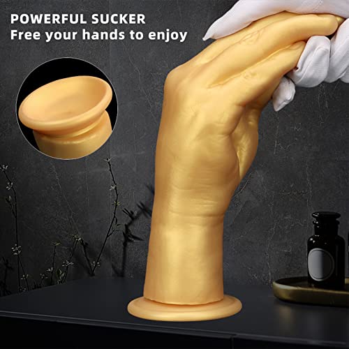 PQKuss Großer Handdildo Realistischer Dildo für Frauen, 3 Größe S/M/L Silikon Riesen Anal Dildo mit Saugnapf Dick Anal Butt Plug Sexspilezeug Analplug Analdildos Analspielzeuge für Frau Herren(S) – Bild 3