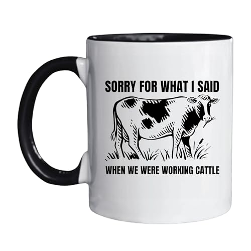 Gifts For Cattle Farmers Cow Lovers Dairy Farmers 11oz 15oz Inner Color Accent Mug