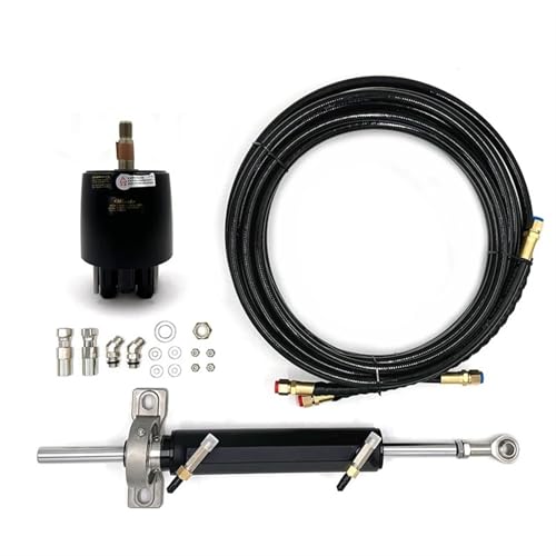 DSUIUWER Winibo ZA0450 Inboard Hydraulic Steering System Control Compatible with Boat Up to 50 Foot Or 15 Meters with 27cc Pump