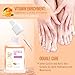 CHUCHU Organic Cuticle Oil for Nails: Orange Jojoba Nail Oil with Vitamin B & E - Moisturizes Repairs and Promotes Nail Growth - Prevents Dryness Hangnails and Chapped Skin 15ML