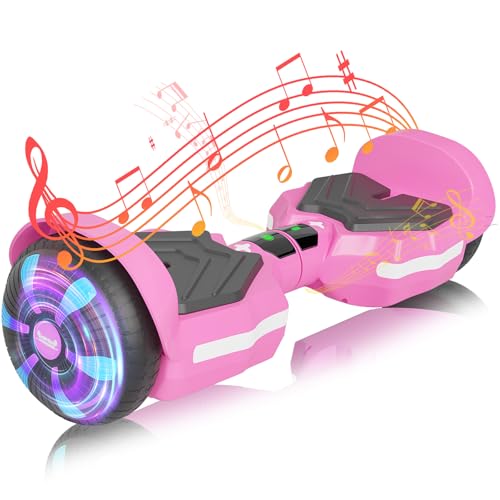 Image of SIMATE Scooter, Bluetooth Speakers and LED Light-Up Wheels, APP Control, Dual 250W Motors, 8.5 mph Max Speed & 8.5 Miles Max Range, Gifts for Kids Adults Girls Boys